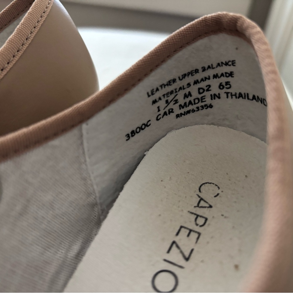 Capezio Kids Tan Mary Jane Shoes - Picture 2 of 3
